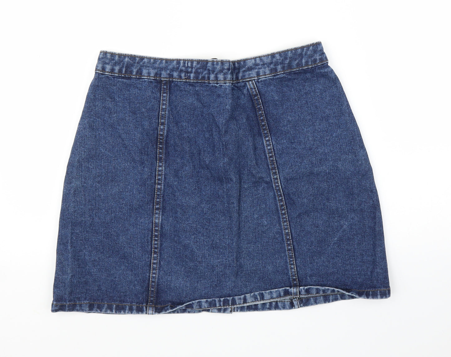 Primark Womens Blue  Denim A-Line Skirt Size 12