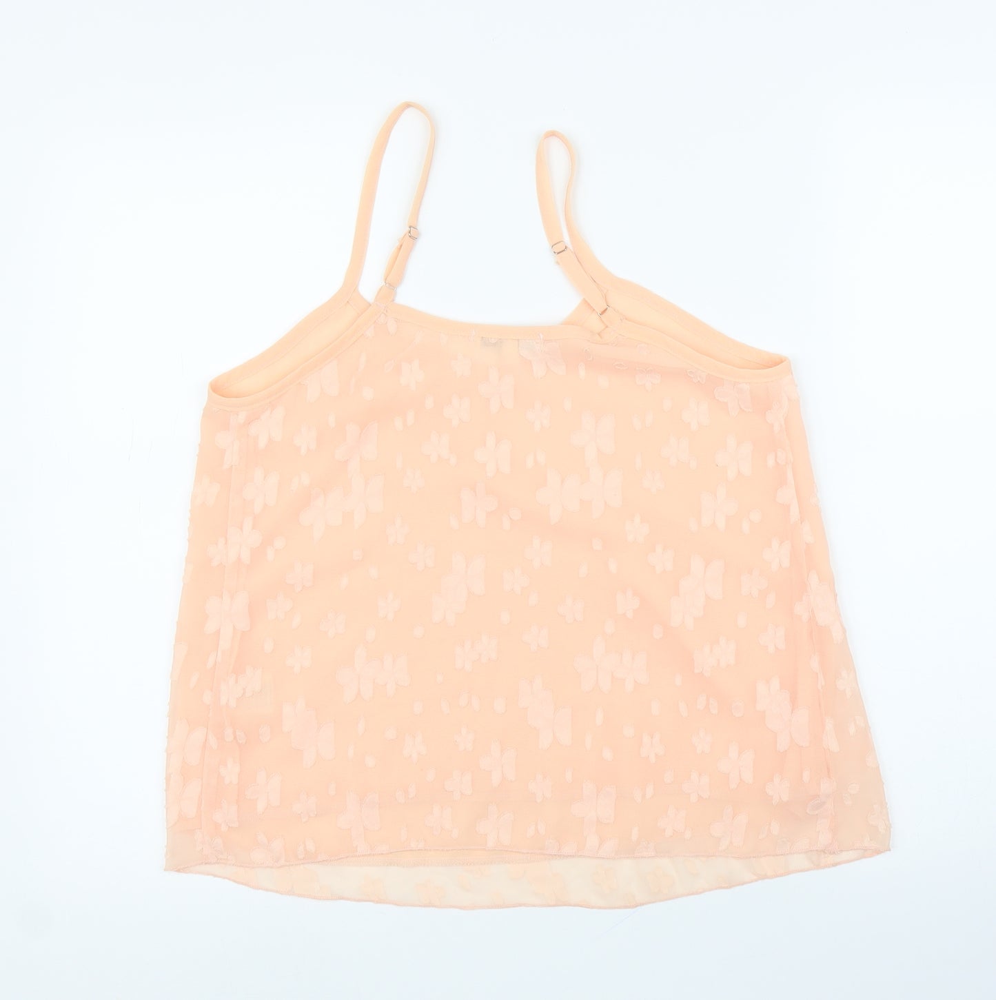 Oeuvre Womens Pink Floral  Camisole Blouse Size 10