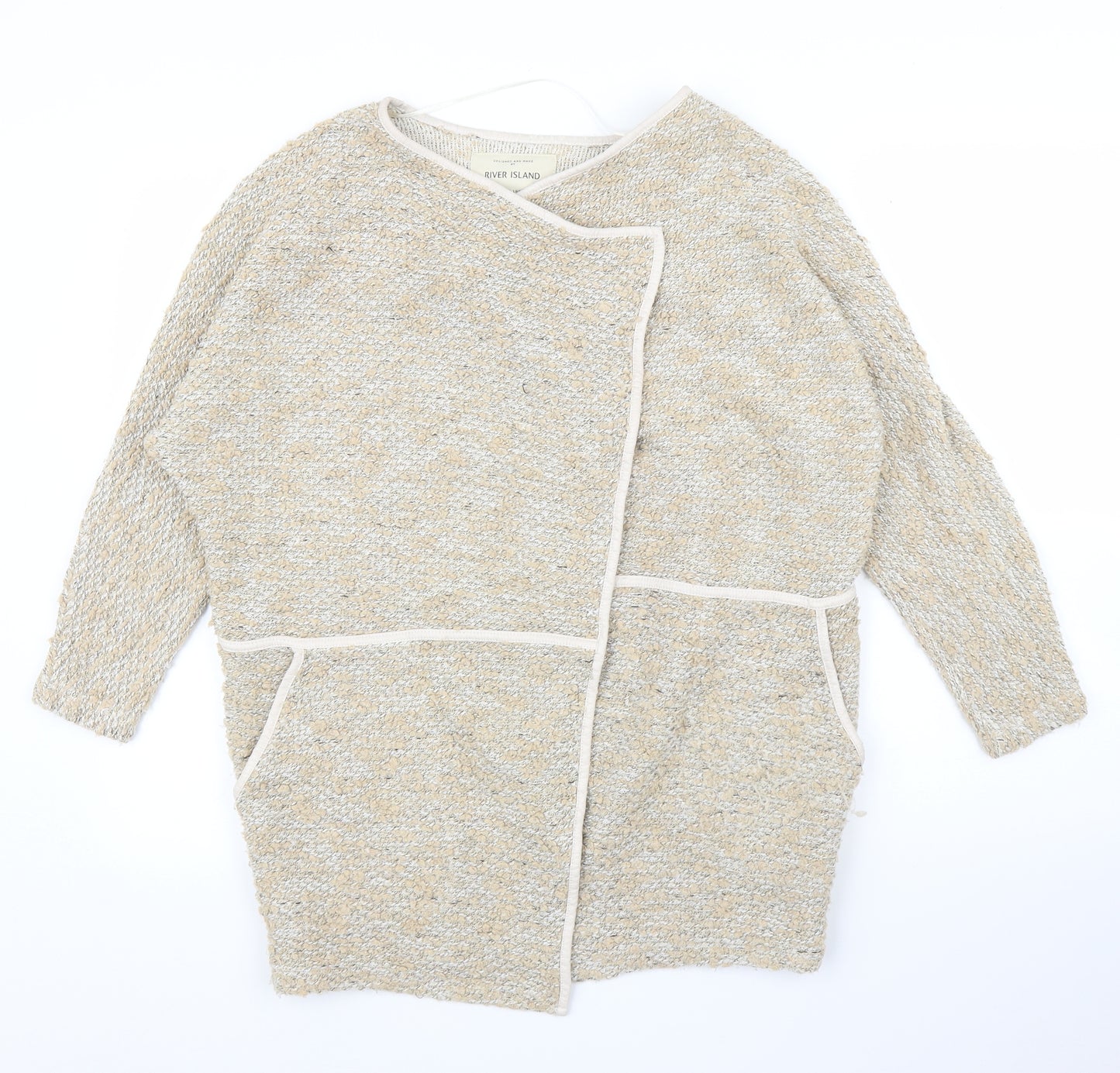 River Island Womens Beige   Cardigan Jumper Size 6