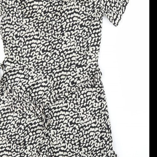 Quiz Womens Beige Animal Print  A-Line  Size 12  - Leopard print
