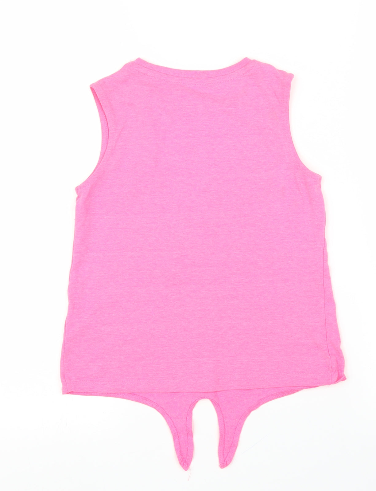 George Girls Pink   Basic T-Shirt Size 8-9 Years  - Flamingo