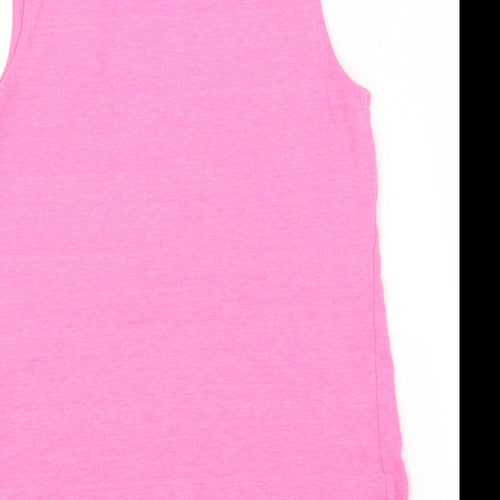 George Girls Pink   Basic T-Shirt Size 8-9 Years  - Flamingo