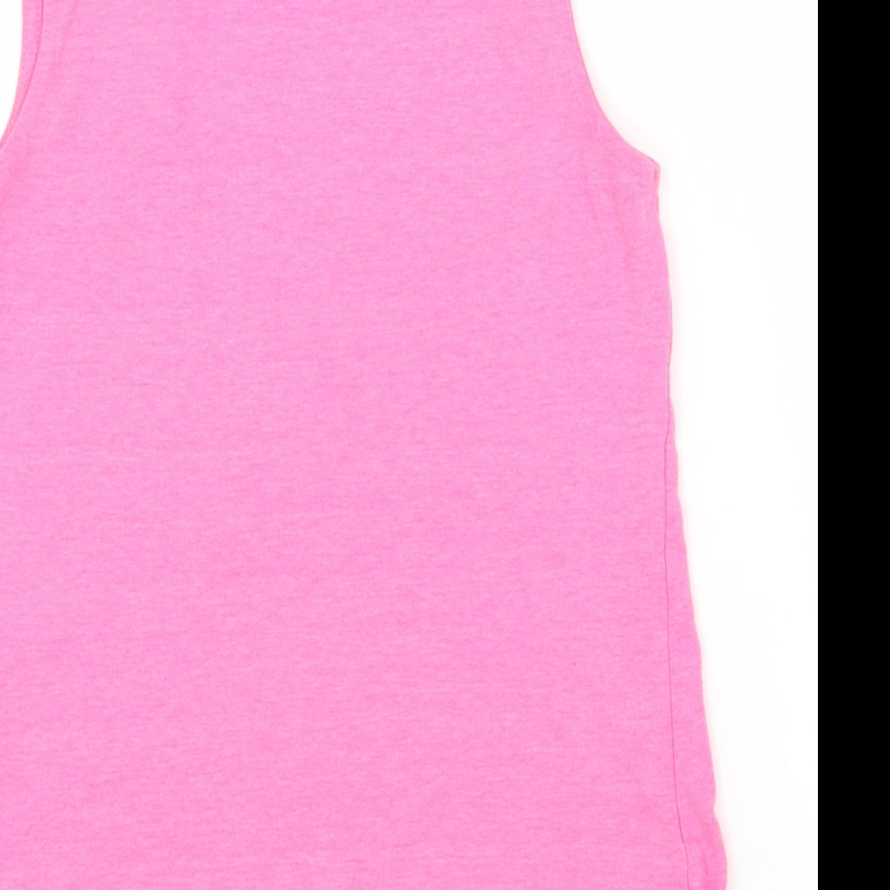 George Girls Pink   Basic T-Shirt Size 8-9 Years  - Flamingo