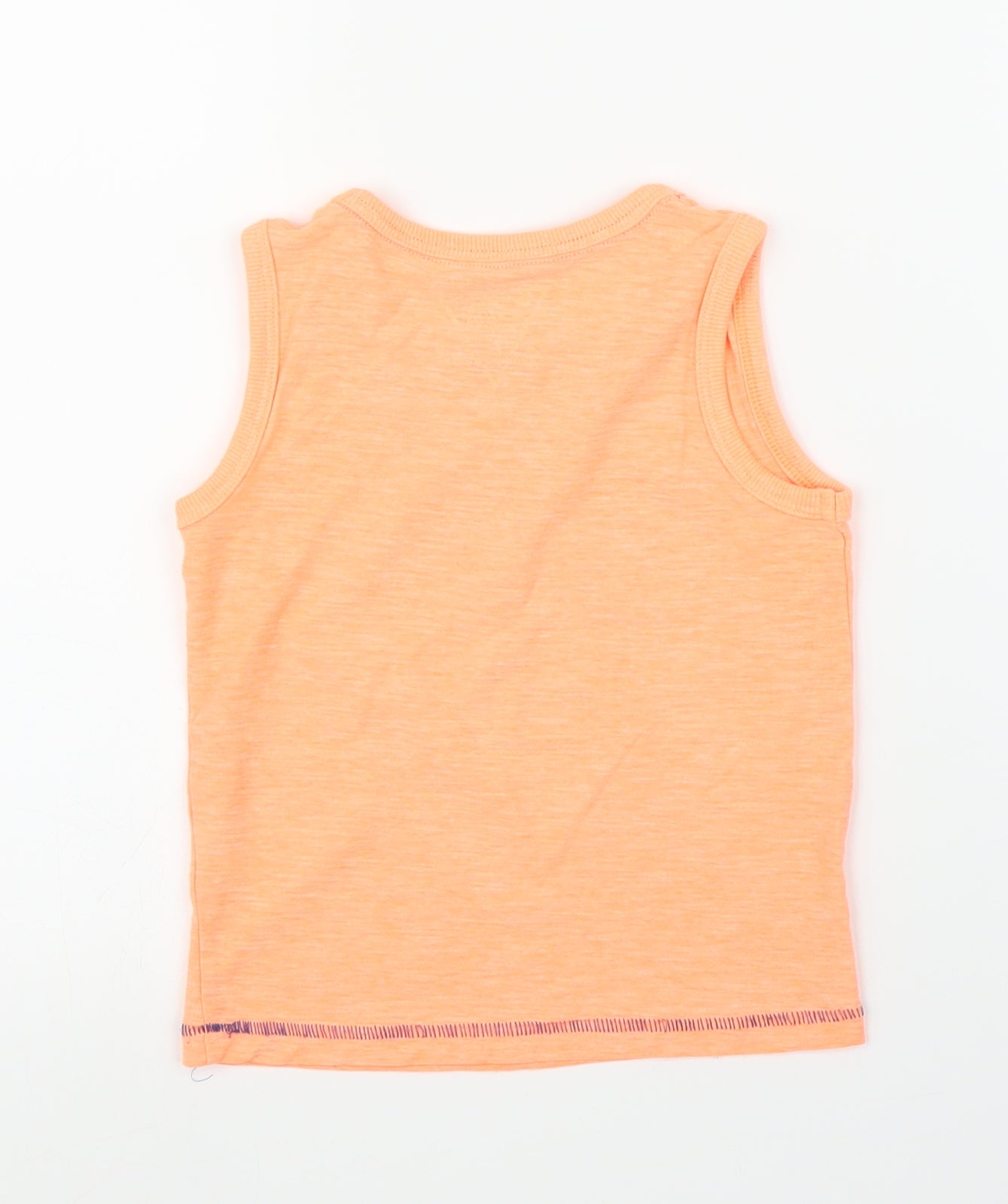 Matalan Boys Orange   Basic Tank Size 4 Years
