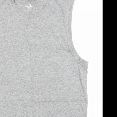 Livergy Mens Grey    T-Shirt Size L