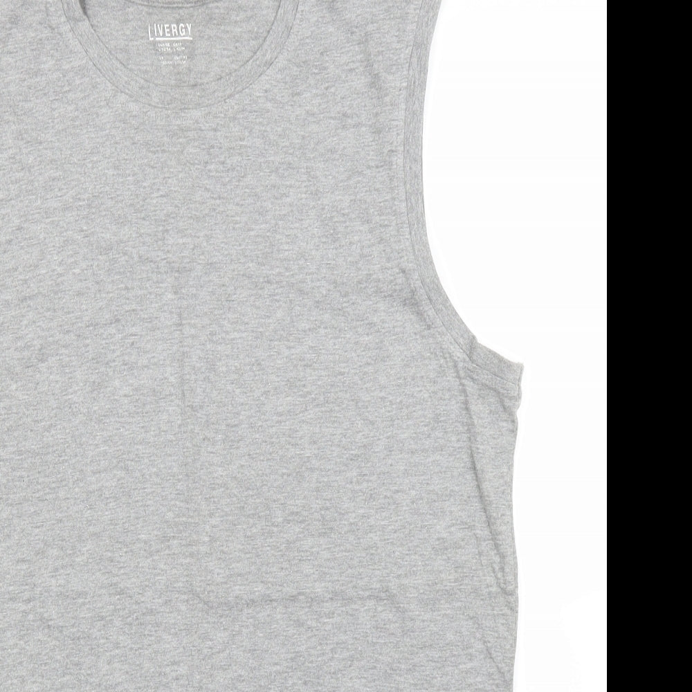 Livergy Mens Grey    T-Shirt Size L