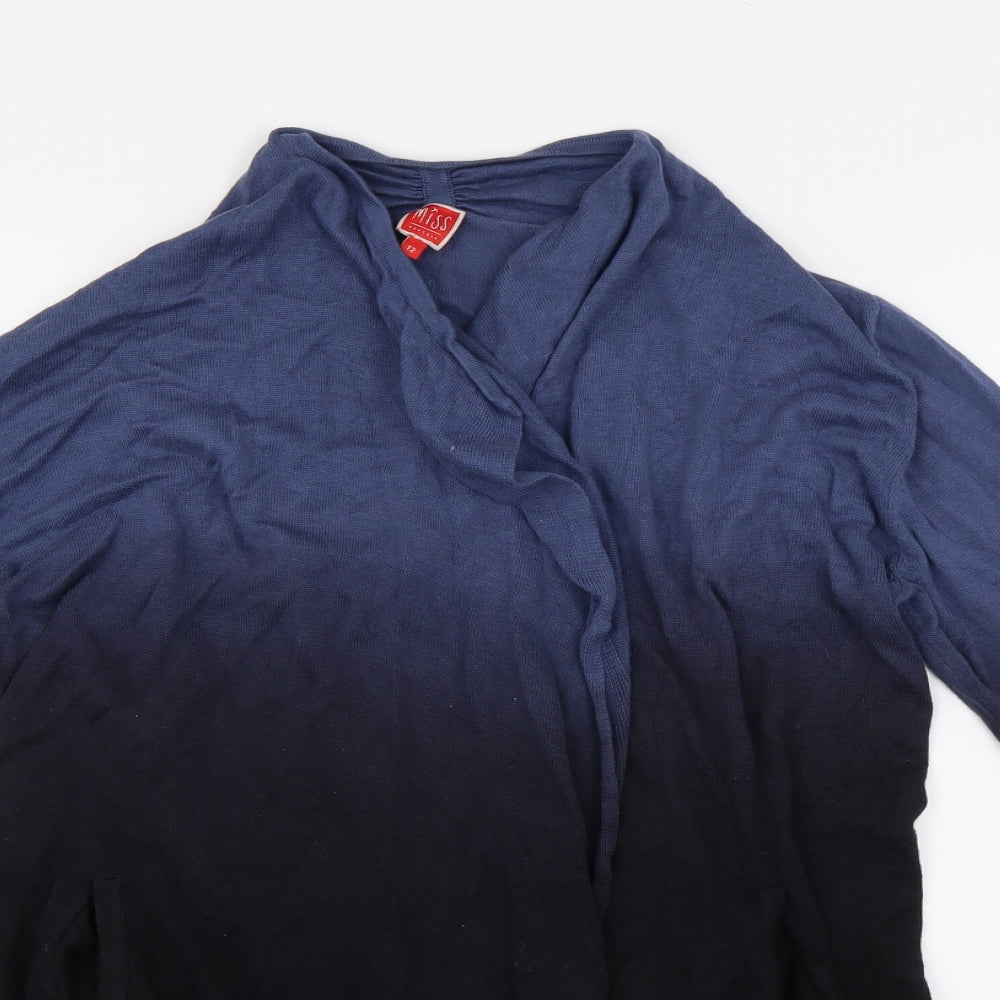 Miss Captain Womens Blue   Cardigan Jumper Size 12