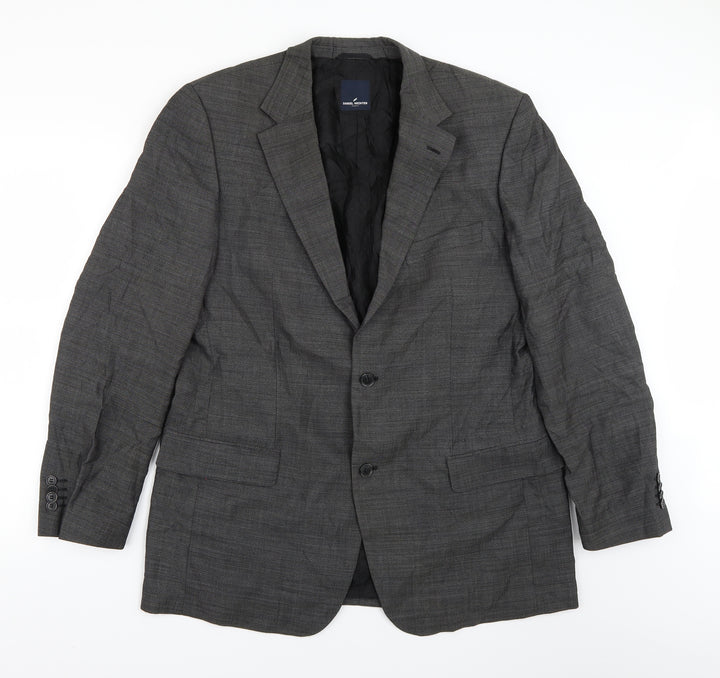 Daniel Hetcher Mens Grey Jacket Suit Jacket