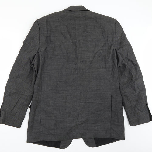 Daniel Hetcher Mens Grey   Jacket Suit Jacket