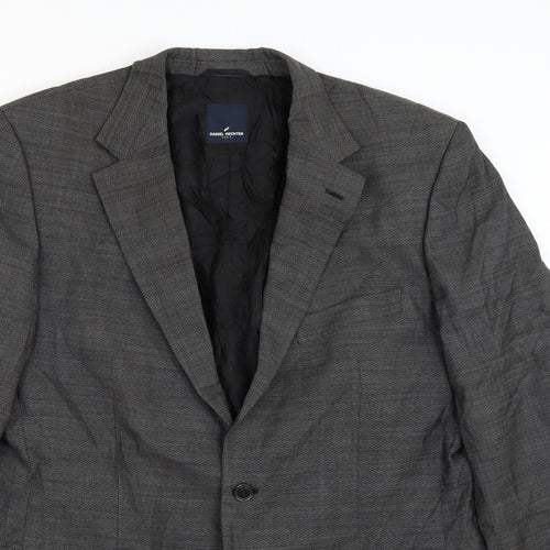 Daniel Hetcher Mens Grey   Jacket Suit Jacket