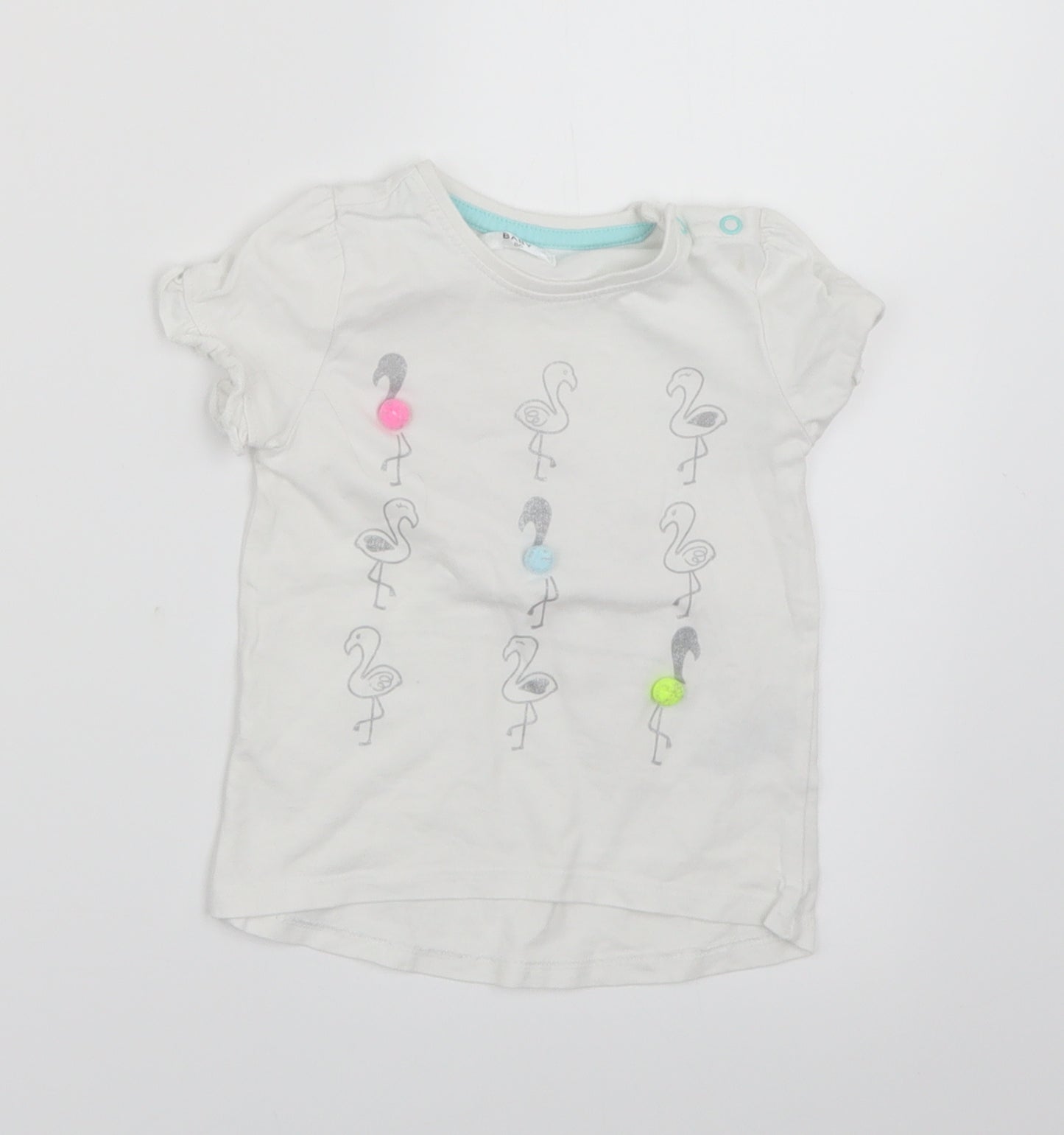 Preworn Baby White   Basic T-Shirt Size 12-18 Months