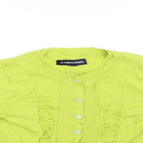 Jean Bourget Girls Green   Cardigan Jumper Size 5 Years