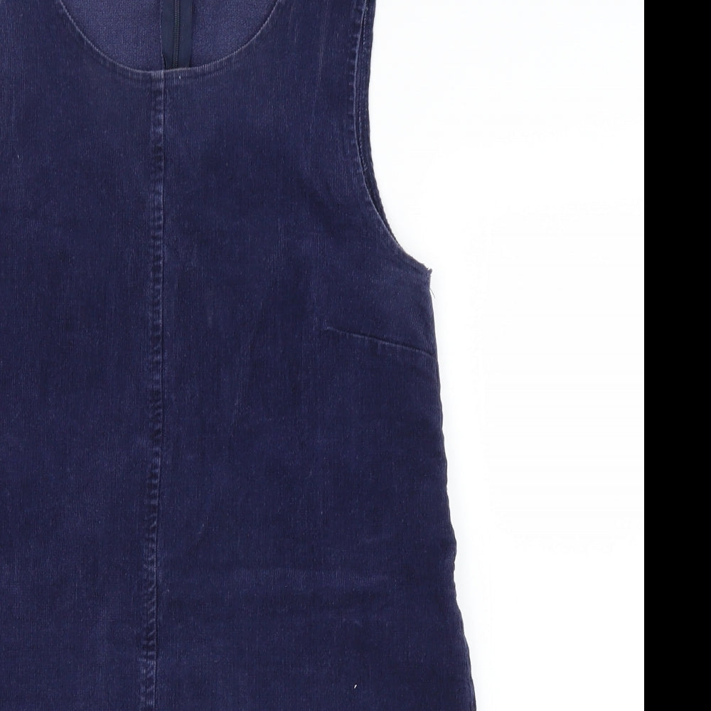 Influence Womens Blue  Denim Pinafore/Dungaree Dress  Size 14