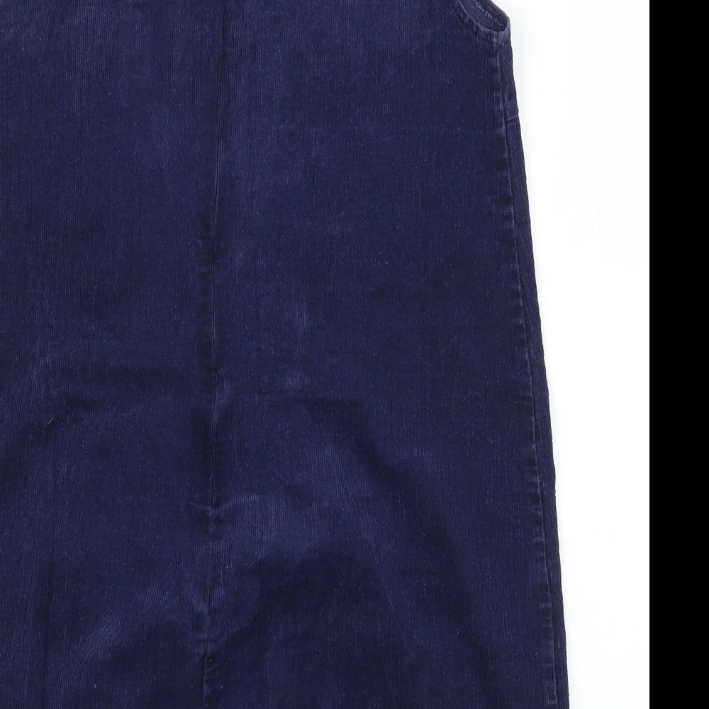 Influence Womens Blue  Denim Pinafore/Dungaree Dress  Size 14
