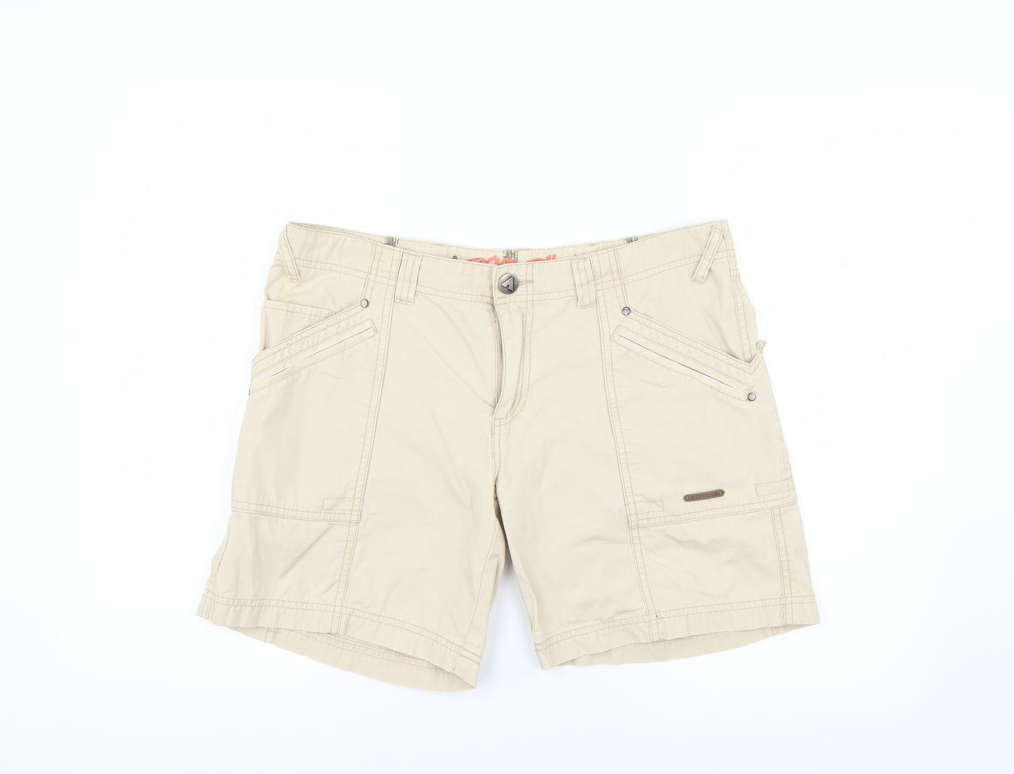 AIRWALK Womens Beige   Cargo Shorts Size 14