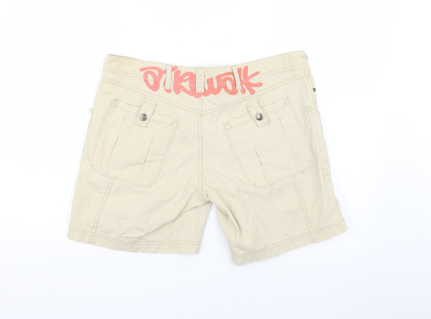 AIRWALK Womens Beige   Cargo Shorts Size 14