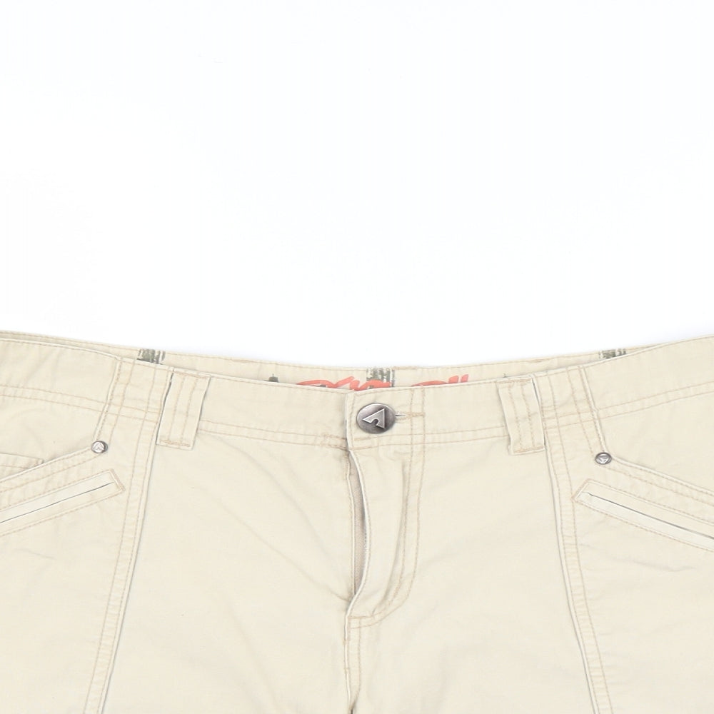 AIRWALK Womens Beige   Cargo Shorts Size 14