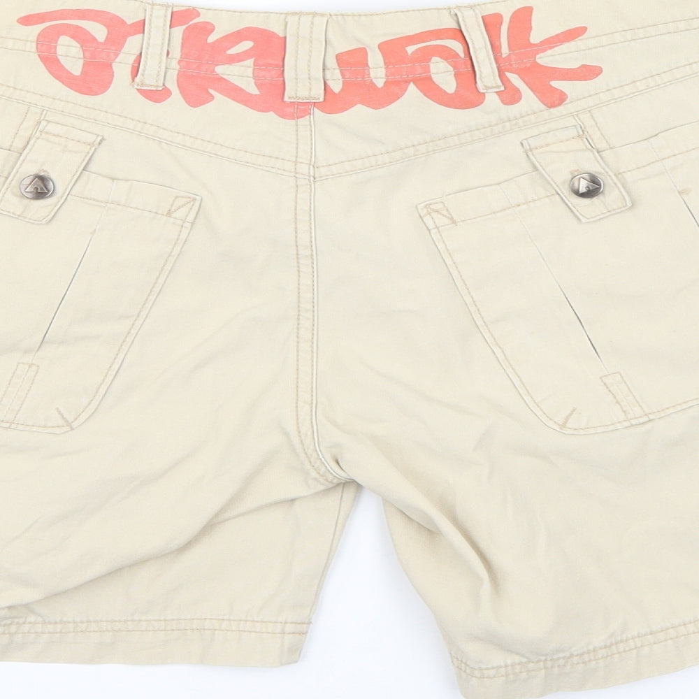 AIRWALK Womens Beige   Cargo Shorts Size 14