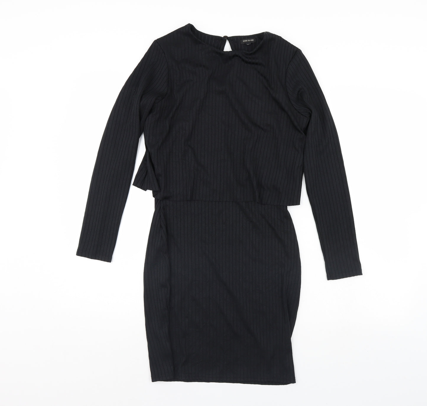 River Island Womens Black   Bodycon  Size 10