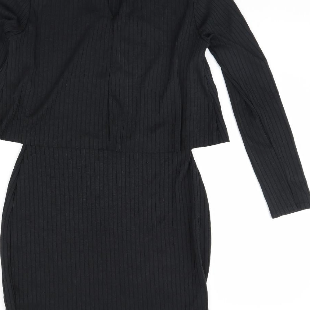 River Island Womens Black   Bodycon  Size 10