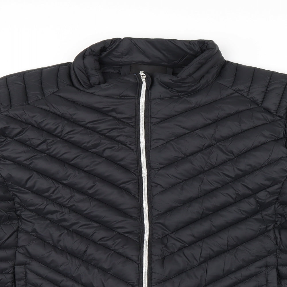 Capsule Womens Black   Rain Coat Coat Size 32