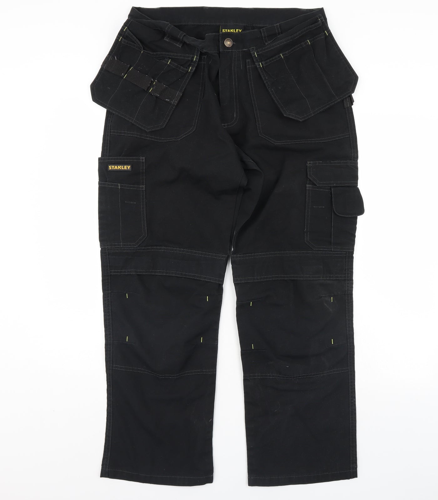 Stanley Mens Black   Trousers  Size 34 in L30 in