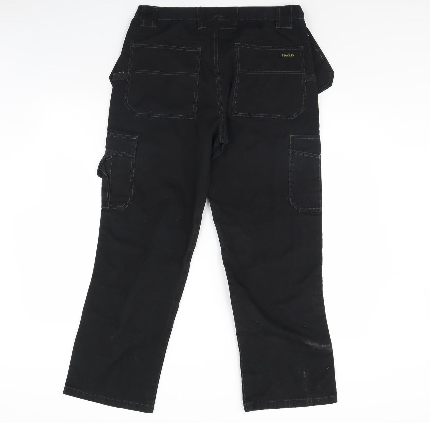 Stanley Mens Black   Trousers  Size 34 in L30 in