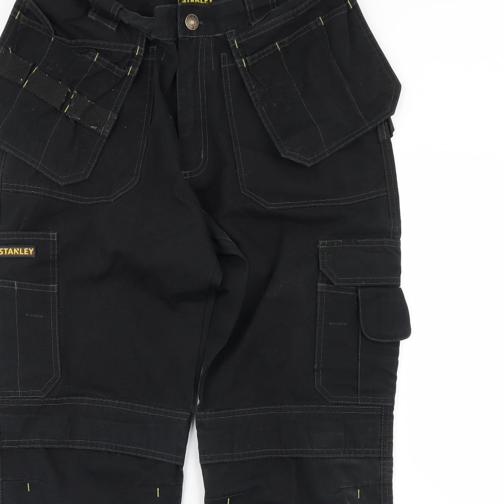 Stanley Mens Black   Trousers  Size 34 in L30 in