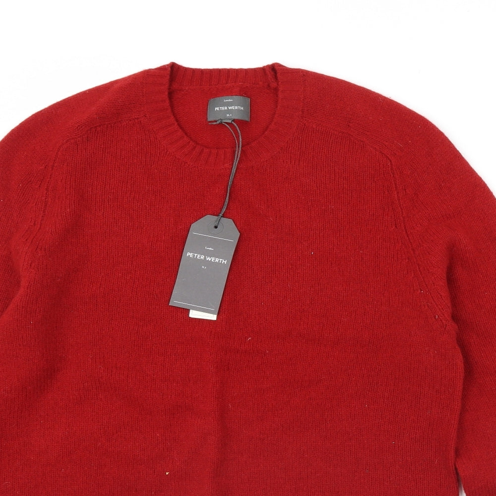 Peter Werth Mens Red   Pullover Jumper Size XL