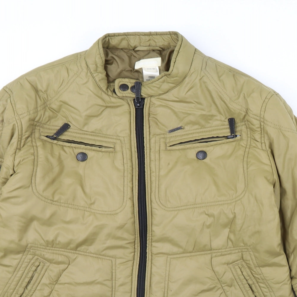 Diesel Mens Green   Rain Coat Coat Size XL