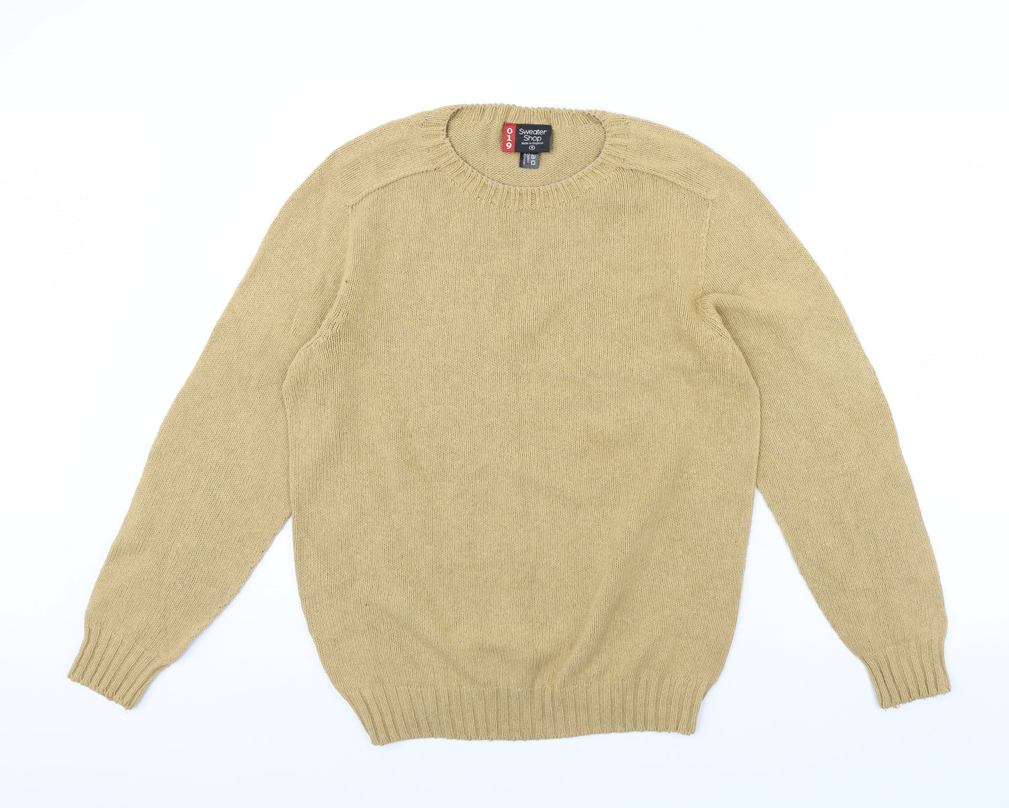 Sweater Shop Mens Beige   Pullover Jumper Size S