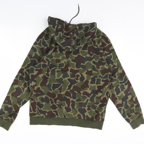 adidas Mens Green Camouflage  Pullover Hoodie Size M