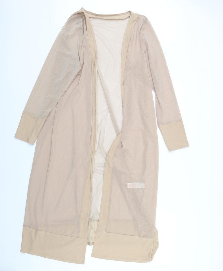 Boohoo Womens Beige Jacket Size M