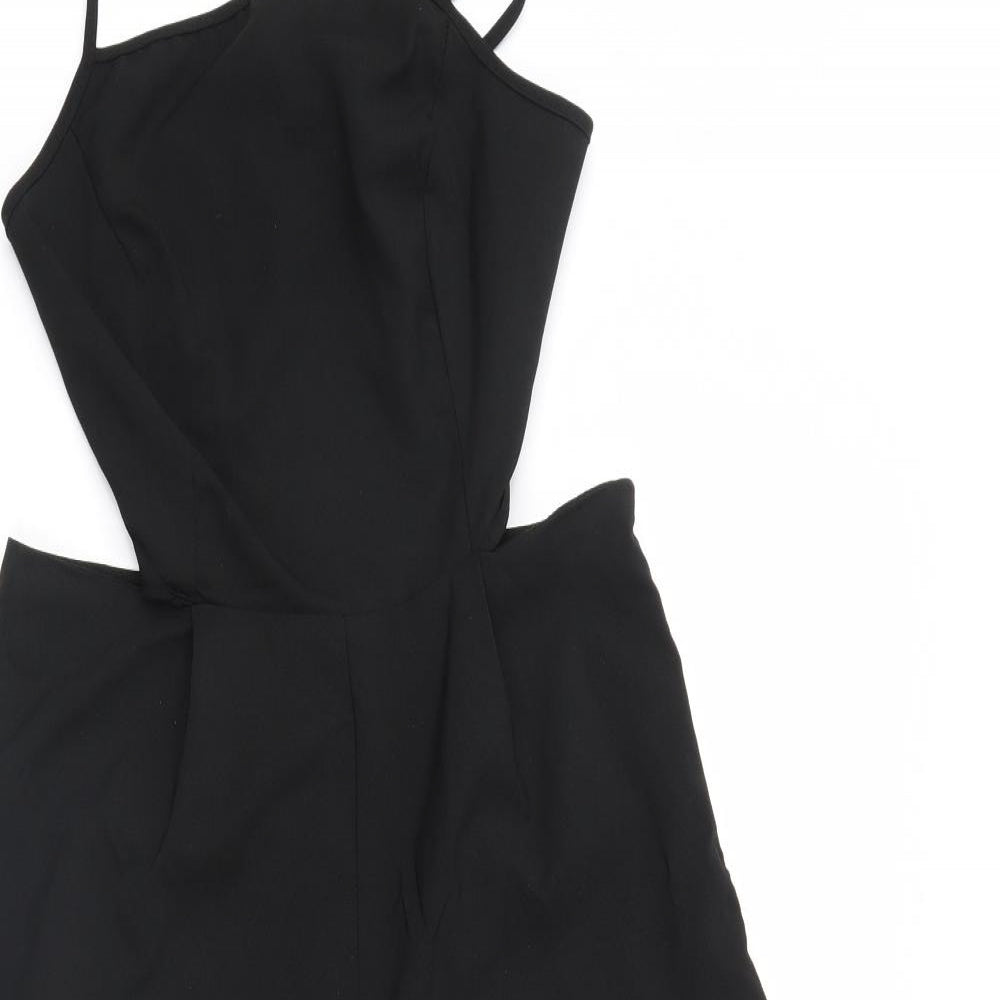 Missguided Womens Black   Jumpsuit One-Piece Size 10 L23 in