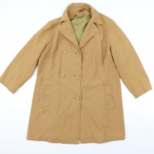 Preworn Womens Brown   Overcoat Coat Size 16