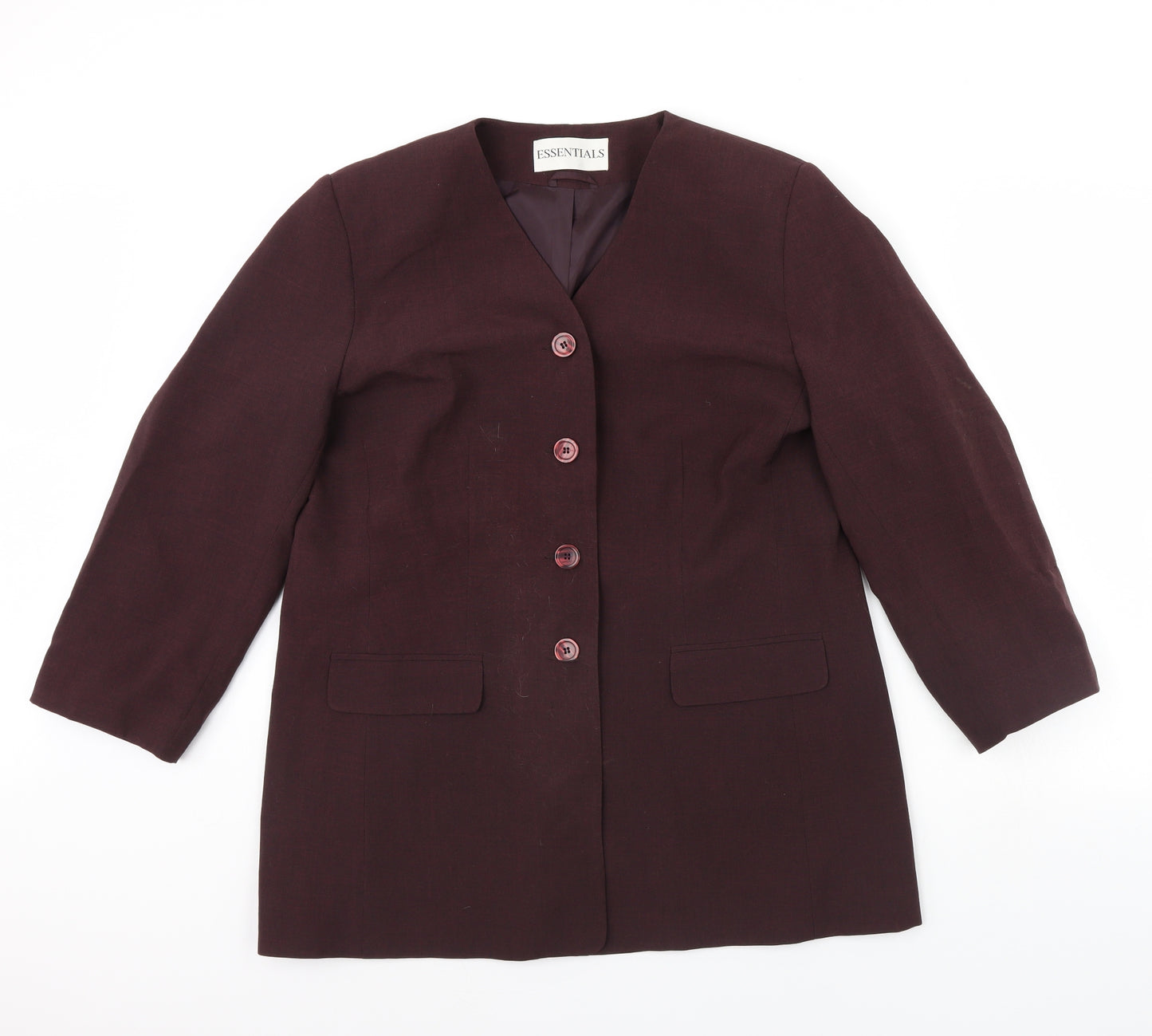 Essentials Womens Purple   Jacket  Size 18
