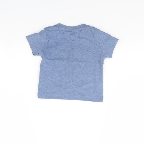 Minoti Baby Blue   Basic T-Shirt Size 6-9 Months