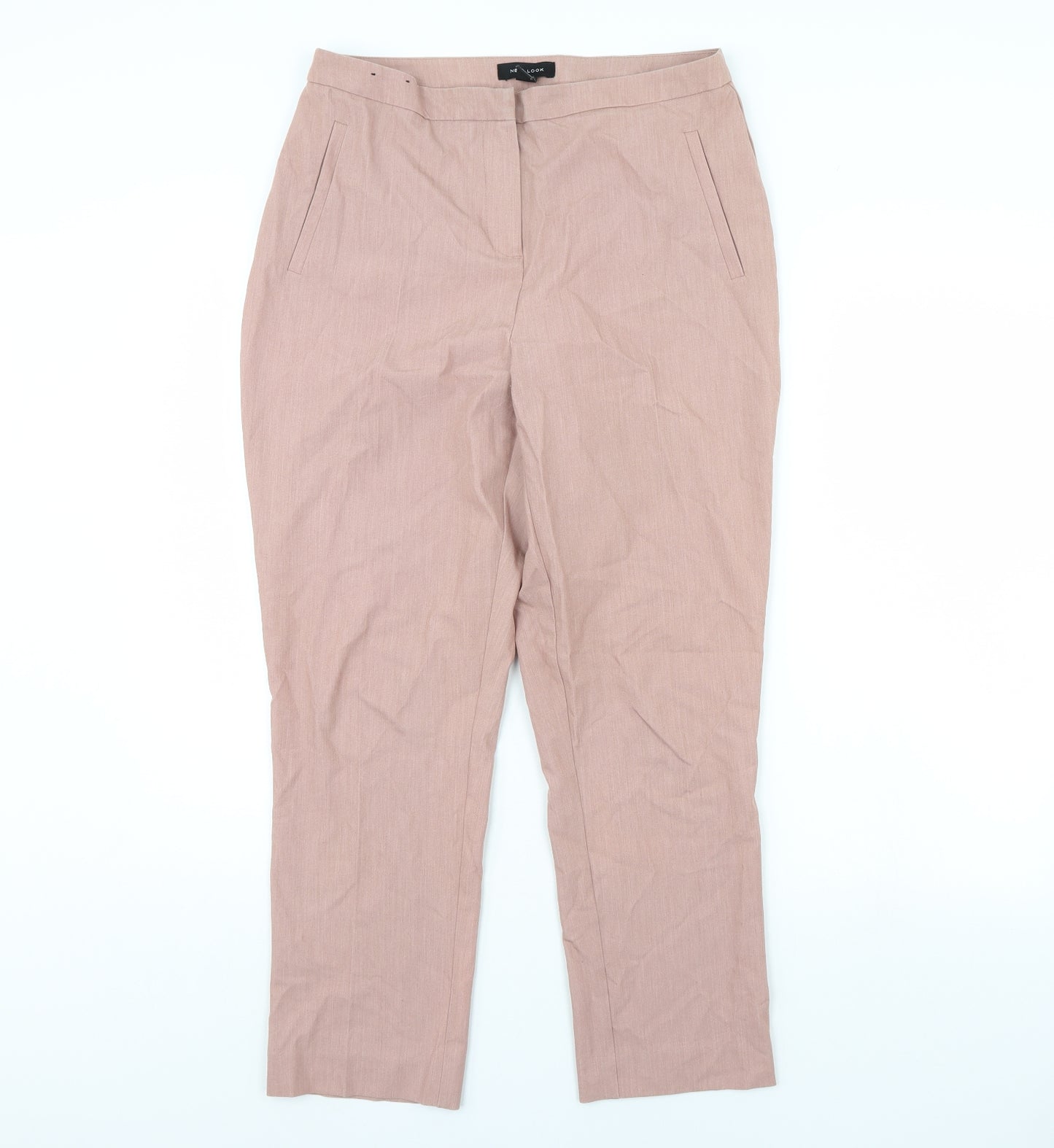 New Look Womens Pink   Trousers  Size 10 L30 in