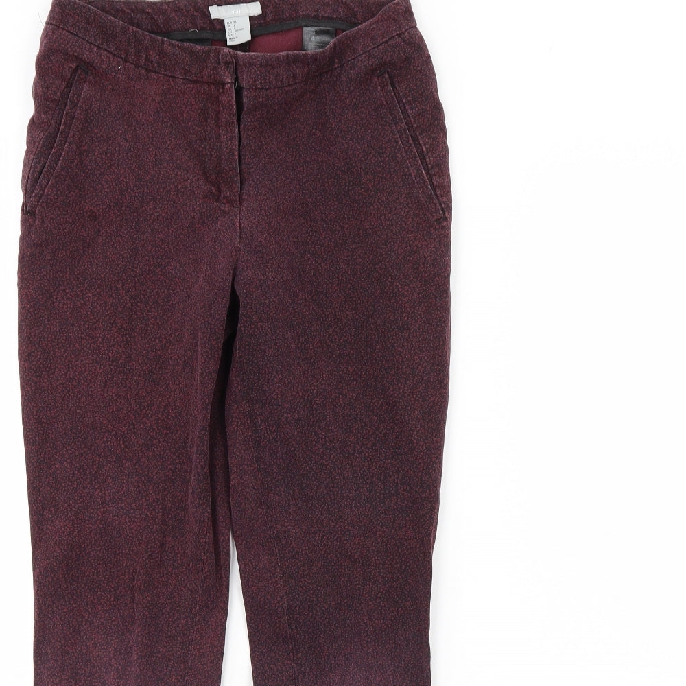 H&M Womens Purple   Trousers  Size 10 L29 in
