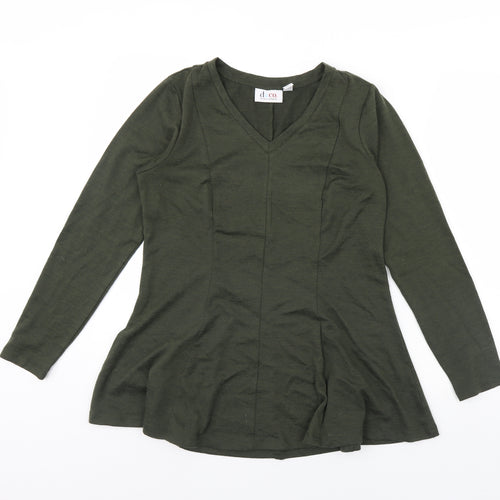 D&Co. Womens Green   Pullover Jumper Size S