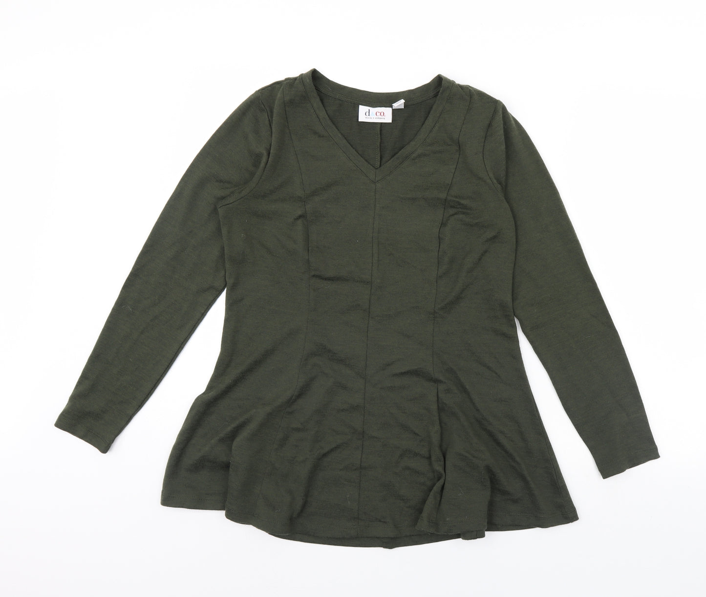 D&Co. Womens Green   Pullover Jumper Size S