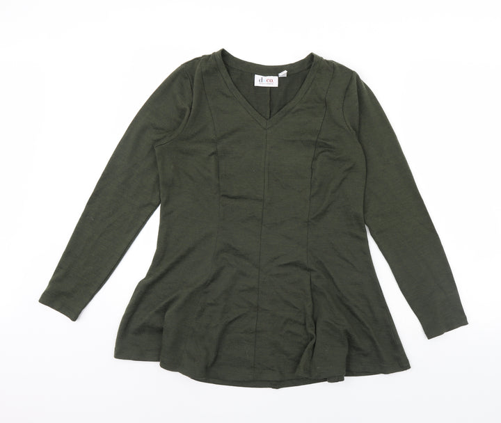 D&Co. Womens Green   Pullover Jumper Size S