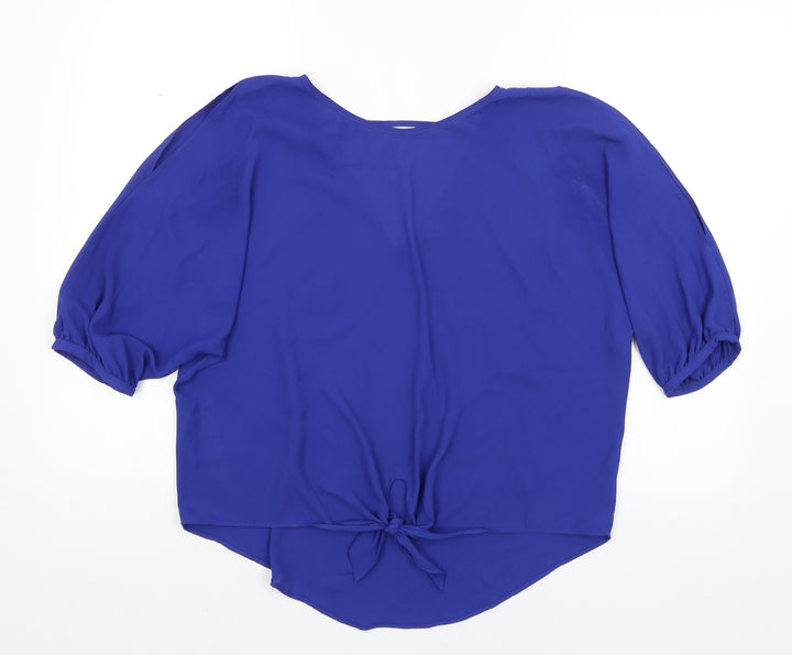 New Look Womens Blue Basic Blouse Size 12