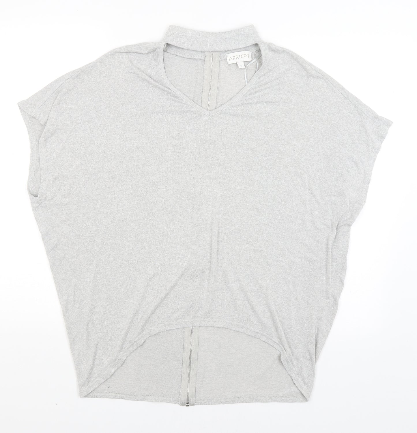 Apricot Womens Grey   Full Zip Jumper Size S