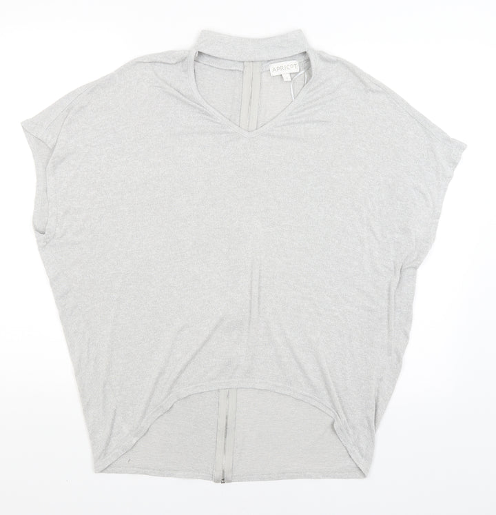 Apricot Womens Grey   Full Zip Jumper Size S