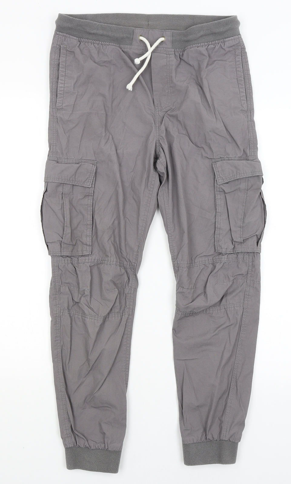 H&M Girls Grey   Cargo Trousers Size 13-14 Years