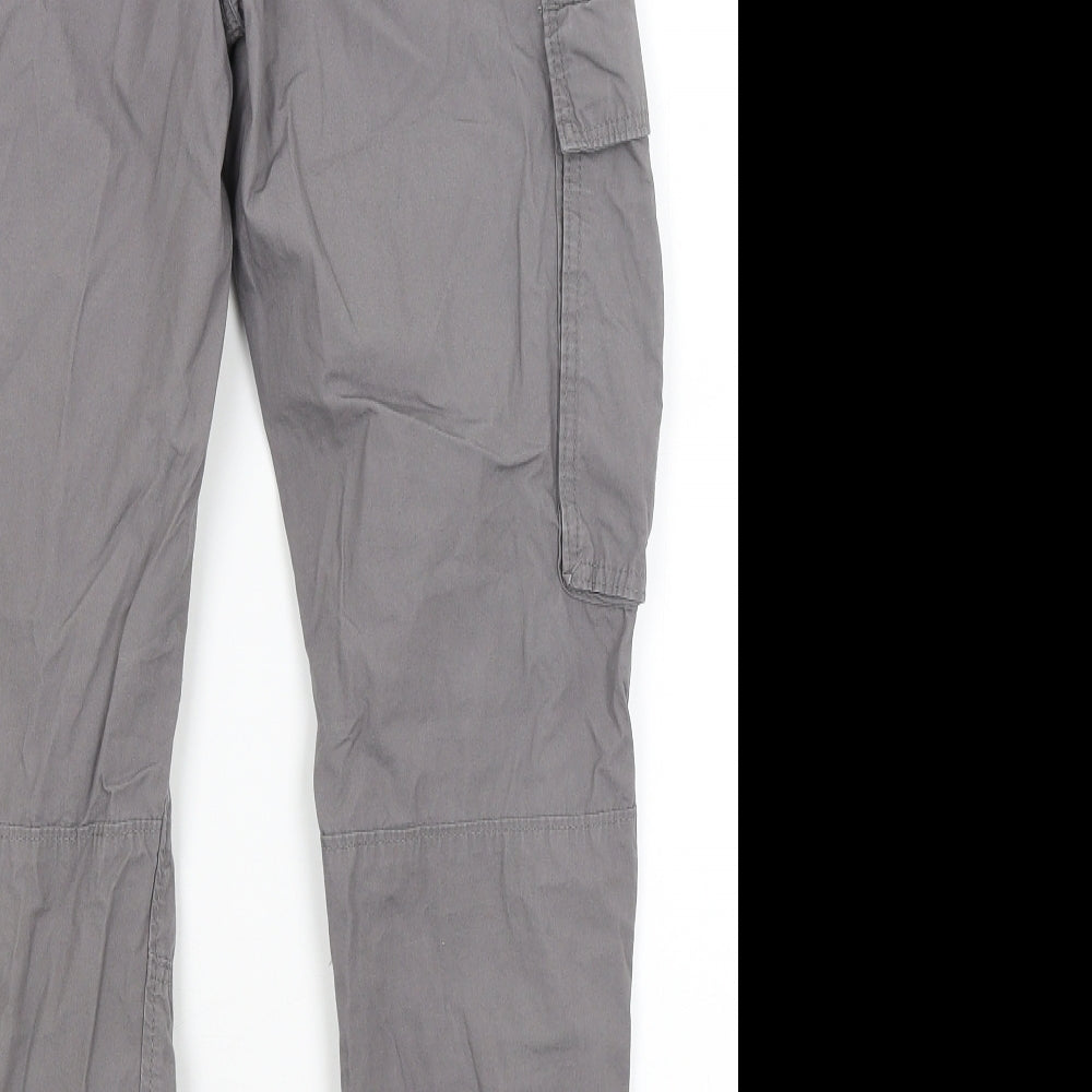 H&M Girls Grey   Cargo Trousers Size 13-14 Years