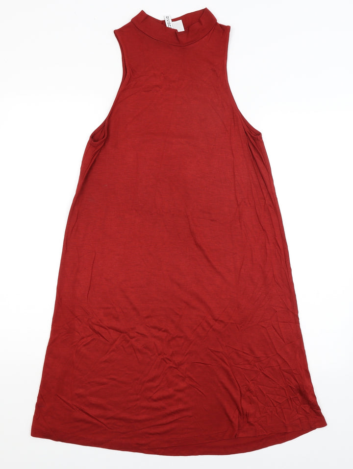 Divided Womens Red   Tank Dress  Size 12