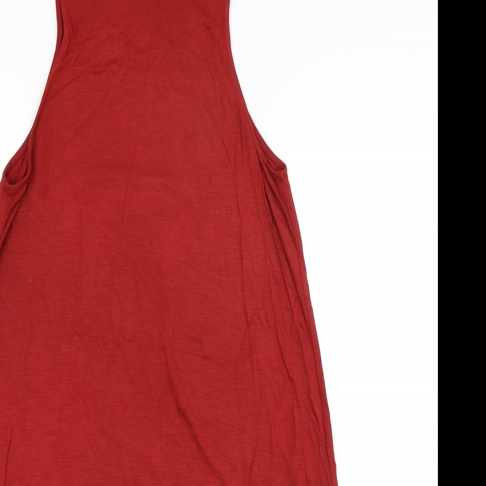 Divided Womens Red   Tank Dress  Size 12