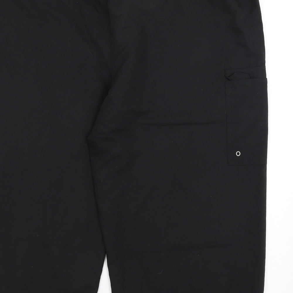 Yours Womens Black   Cropped Trousers Size 24 L20 in